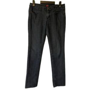 Forever 21 Sexy 90's Dark Wash Casual Straight‎ Leg Stretch Denim Jeans Size 29